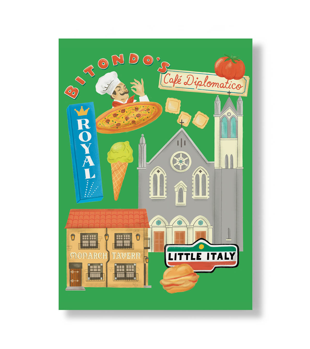 Little Italy Postcard