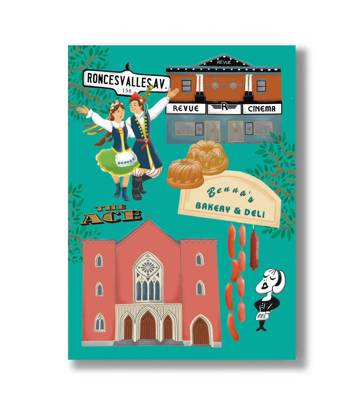 Roncesvalles Postcard - NEW!!
