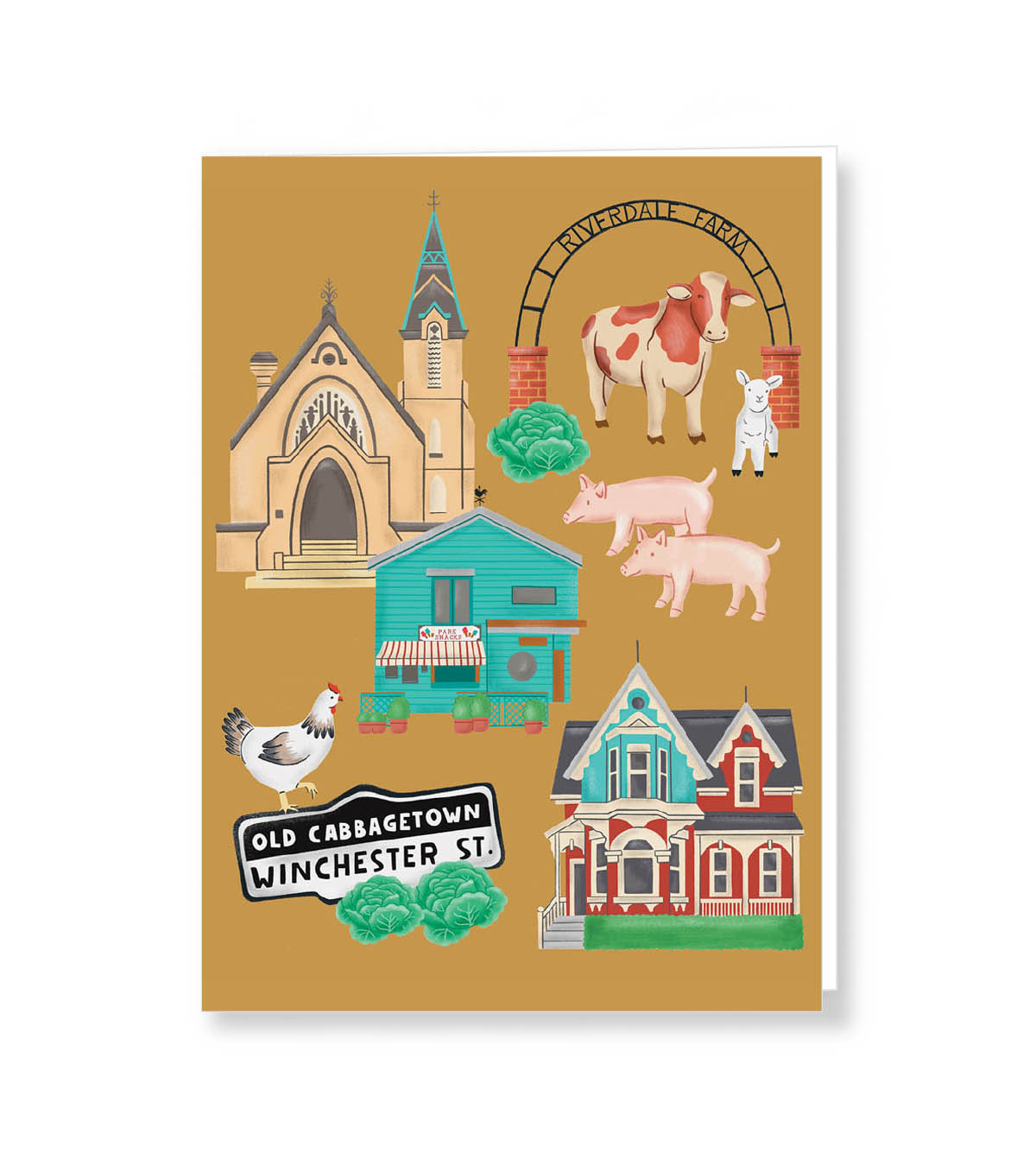 Cabbagetown Greeting Card