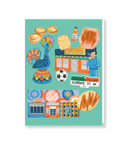 Little Portugal Greeting Card