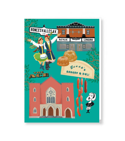 Roncesvalles Greeting Card - NEW!!